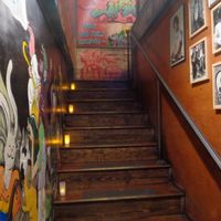 Stairs from the basement. at Urban Vegan Kitchen in New York City