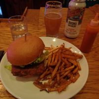 Battered tofu sandwich. at Urban Vegan Kitchen in New York City