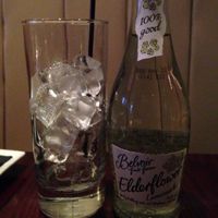 elderflower lemonade at Urban Vegan Kitchen in New York City