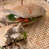 Buckwheat pate pesto vegan plantbased bread at Loving Hut Diệp Lâm Vegan in Ho Chi Minh City