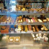 Cabinet of vegan goodies #Veganuary at Hub Court in Cairns