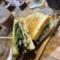 Chicken sandwich  at Hub Court in Cairns