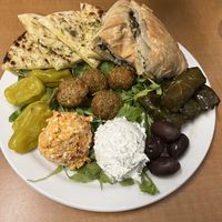 Pikilia Platter (spanakopita and Tzatziki are a must!)  at Veganarie - Resto Végan in Montreal