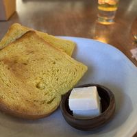 Gluten-free toast and vegan butter  at Alchemy - Uluwatu in Ubud