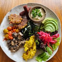 Champignon breakfast plate at Alchemy - Uluwatu in Ubud