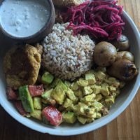 Salad bowl with a couple of premium items 150k rp at Alchemy - Uluwatu in Ubud