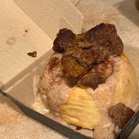 The pumpkin special they had going on.  The cookie dough on top provided the pumpkin! at Cinnaholic in Carmel