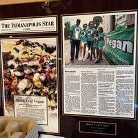   at Black Leaf Vegan Cafe in Indianapolis