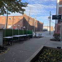 outside seating  at Black Leaf Vegan Cafe in Indianapolis