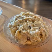 Potato salad was different but good  at Black Leaf Vegan Cafe in Indianapolis