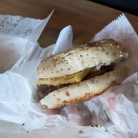 S.E.C. (sausage egg & cheese) at Black Leaf Vegan Cafe in Indianapolis