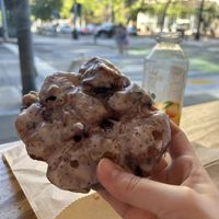 Blueberry fritter  at Mighty-O Donuts - Downtown in Seattle