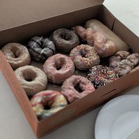 A dozen donuts at Mighty-O Donuts - Downtown in Seattle