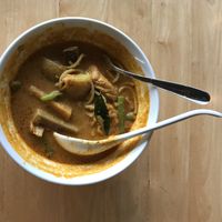 Curry noodle at Real Food 真食 - Orchard in Central Singapore