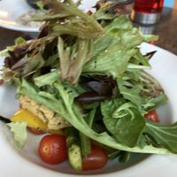 Chickpea and sweet potato cakes  at Real Food 真食 - Orchard in Central Singapore