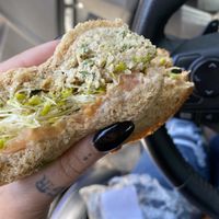 Faux chicken salad sandwich  at Brighter Day Natural Foods in Savannah