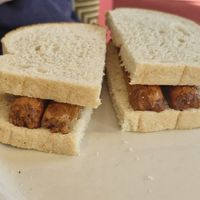 Vegan sausage butty at Hungry Horse - Castle View in Dudley
