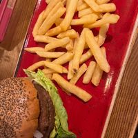 Vegan beyond burger (has bbq sauce onions , lettuce and two burgers!)  at Hungry Horse - Charnwood Arms in Coalville