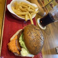 Husband’s vegan burger which he demolish and was looking for another. 😂  at Hungry Horse - Old Farmhouse in Scunthorpe