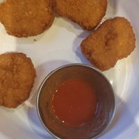 Impossible nugs with hot sauce at Hungry Horse - Stanley Ferry in Wakefield