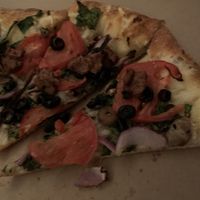 Vegan salvation add beyond meat at Leonardo's Pizza in Portland
