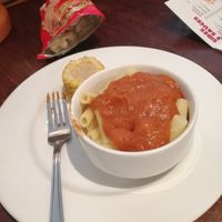 Kids pasta with dissapointing corn on the cob at Hungry Horse - Oadby Owl in Oadby