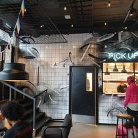 Inside the burger joint at Bastard Burgers - Torggata in Oslo