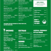 The vegan menu, September 2022 at Bastard Burgers - Torggata in Oslo