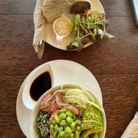 Poke Bowl & Plant based meat wrap 😋 at Annie Sweetery & Eatery - Bo Put in Koh Samui