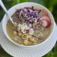 More pozole that I later warmed up at home.  at Vegan J.A.M. - pop-up in Los Angeles