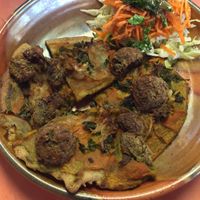 pizza at Julia's Kitchen in Boulder