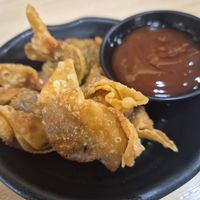 Fried wantons (5 pcs) - must try at Veggie Century in Batu Caves