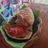 Tofu, Mushroom + Caramelised onion we recommend! at Cat House in Chiang Mai