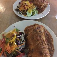 Lentil burrito with tofu  at Cat House in Chiang Mai