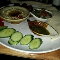 Falafel and Hummus Pitta Plate at Cat House in Chiang Mai
