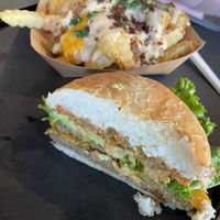 Southwest burger  at UNiQ Burger in Scottsdale