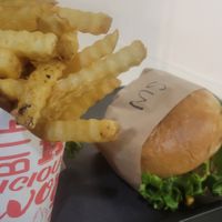 Classic Burger and fries at UNiQ Burger in Scottsdale