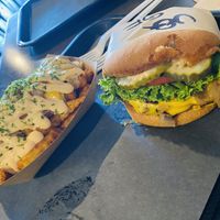 GF Uniq Burger!  at UNiQ Burger in Scottsdale