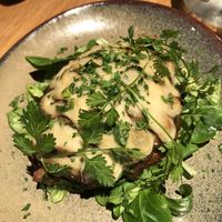 Toast with béchamel and mushroom   at Verdō in Brussels