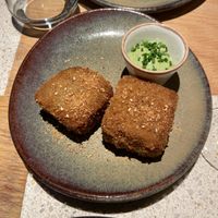 Aubergine croquette  at Verdō in Brussels