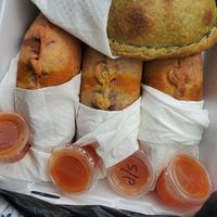 Vegan empanadas to go at Sabor A Tango in Hatillo