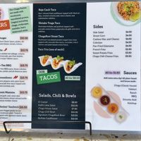 Menu  at ChagaRoot in Las Vegas