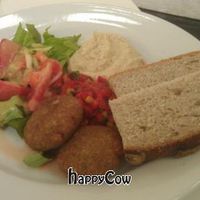 Falafel meal at Lumen Cafe in London