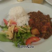 Spicy lentil & sweet potato casserole/stew at Lumen Cafe in London