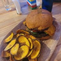 Latino Burger at Vegano O No in Panama City