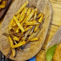 Extra cut fries at Vegano O No in Panama City