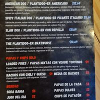 Menu2 at Vegano O No in Panama City