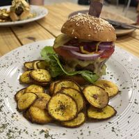 Burger  at Vegano O No in Panama City