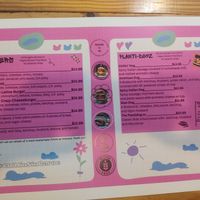 Food menu at Vegano O No in Panama City