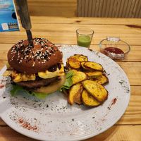 Latin Hamburguer at Vegano O No in Panama City